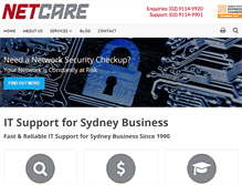 Tablet Screenshot of netcare.net.au